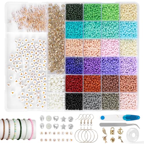 LW 3mm Bunte Perlen Set zum Armbänder Selber Machen, Perlen zum Auffädeln für Kinder und Erwachsene, Ideal für Weihnachten, Schmuckherstellung, Geburtstage, Feiertage, Partys usw LW 3mm Bunte Perlen Set zum Armbänder Selber Machen, Perlen zum Auffädeln für Kinder und Erwachsene, Ideal für Weihnachten, Schmuckherstellung, Geburtstage, Feiertage, Partys usw von LW Electronic