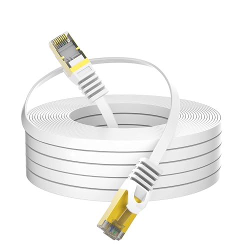 LW Electronic 10m Flat CAT 7A LSZH Ethernet Kabel 10000 Mbits Netzwerkkabel Patchkabel S FTP PIMF Schirmung kompatibel zu CAT.5 / CAT.5e / CAT.7 PC Switch Router Modems RJ45 Stecker LW Electronic 10m Flat CAT 7A LSZH Ethernet Kabel 10000 Mbits Netzwerkkabel Patchkabel S FTP PIMF Schirmung kompatibel zu CAT.5 / CAT.5e / CAT.7 PC Switch Router Modems RJ45 Stecker von LW Electronic