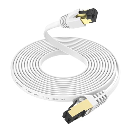 LW Electronic 10m Hochgeschwindigkeits Flat CAT 8 LSZH 40Gbps Netzwerkkabel Ethernet Kabel 2000MHz 2000MHz POE Patchkabel S/FTP kompatibel zu PS5 PS4 Switch Laptop Router Modem TV RJ45 LW Electronic 10m Hochgeschwindigkeits Flat CAT 8 LSZH 40Gbps Netzwerkkabel Ethernet Kabel 2000MHz 2000MHz POE Patchkabel S/FTP kompatibel zu PS5 PS4 Switch Laptop Router Modem TV RJ45 von LW Electronic