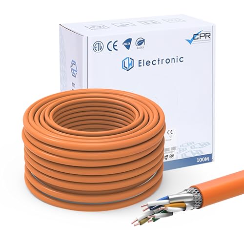 LW Electronic Verlegekabel Cat 7 LAN Kabel 100m Gigabit LSZH Halogenfrei POE++ BauPVO Netzwerkkabel 10Gbit/s S/FTP PiMF 1000 MHz Kupfer AWG23 Installationskabel Datenkabel Ethernet Kabel Orange LW Electronic Verlegekabel Cat 7 LAN Kabel 100m Gigabit LSZH Halogenfrei POE++ BauPVO Netzwerkkabel 10Gbit/s S/FTP PiMF 1000 MHz Kupfer AWG23 Installationskabel Datenkabel Ethernet Kabel Orange von LW Electronic