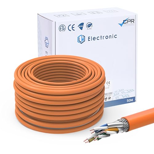 LW Electronic Verlegekabel Cat 7 LAN Kabel 50m Gigabit LSZH Halogenfrei POE++ BauPVO Netzwerkkabel 10Gbit/s S/FTP PiMF 1000 MHz Kupfer AWG23 Installationskabel Datenkabel Ethernet Kabel Orange LW Electronic Verlegekabel Cat 7 LAN Kabel 50m Gigabit LSZH Halogenfrei POE++ BauPVO Netzwerkkabel 10Gbit/s S/FTP PiMF 1000 MHz Kupfer AWG23 Installationskabel Datenkabel Ethernet Kabel Orange von LW Electronic
