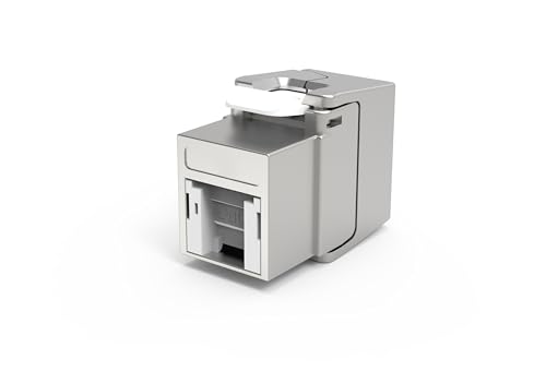 LW Electronic Keystone 50µ Vergoldung RJ45 geschirmt 10 G Ethernet werkzeuglos kompatibel Cat 7 und Cat7A Netzwerkkabel Verlegekabel von LW Electronic