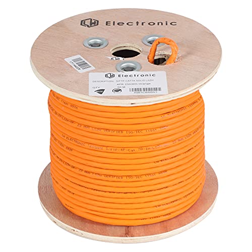 LW Electronic Verlegekabel Cat7A LAN Kabel 50m Gigabit Halogenfrei POE BauPVO Netzwerkkabel S/FTP PIMF 1200 MHz Kupfer AWG23 LSZH Installationskabel Datenkabel Orange LW Electronic Verlegekabel Cat7A LAN Kabel 50m Gigabit Halogenfrei POE BauPVO Netzwerkkabel S/FTP PIMF 1200 MHz Kupfer AWG23 LSZH Installationskabel Datenkabel Orange von LW Electronic