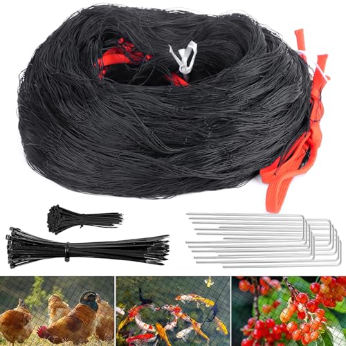 Vogelschutznetz Engmaschig Vogelnetze 15x15m mit Maschenweite 5cm Taubennetz Balkon Teichnetz Feinmaschig Volierennetz Hühnernetz Laubnetz Schwarz Witterungs & UV Beständig Vogelschutznetz Engmaschig Vogelnetze 15x15m mit Maschenweite 5cm Taubennetz Balkon Teichnetz Feinmaschig Volierennetz Hühnernetz Laubnetz Schwarz Witterungs & UV Beständig von LWAIX
