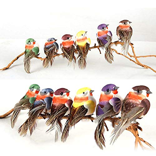 LWINGFLYER 12 Stück Künstliche Vögel Simulation Schaum Feder Vögel mit Metallclip für Handwerk Home Ornaments Christbaumschmuck Garten Hochzeit Dekor LWINGFLYER 12 Stück Künstliche Vögel Simulation Schaum Feder Vögel mit Metallclip für Handwerk Home Ornaments Christbaumschmuck Garten Hochzeit Dekor von LWINGFLYER