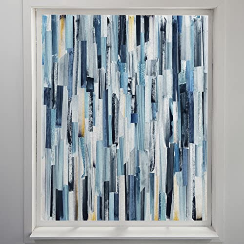 Fensterfolie Blickdicht 40x100cm Blauer Vertikaler Streifen Sichtschutzfolie Fenster Selbsthaftend,Milchglasfolie Anti-Uv,Folie Fenster Sichtschutz,Fenster Folie Blickschutz,Blickdichte Fensterfolie Fensterfolie Blickdicht 40x100cm Blauer Vertikaler Streifen Sichtschutzfolie Fenster Selbsthaftend,Milchglasfolie Anti-Uv,Folie Fenster Sichtschutz,Fenster Folie Blickschutz,Blickdichte Fensterfolie von LWLFC