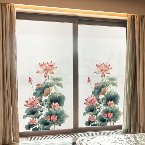 Fensterfolie Blickdicht 60x116CM Lotus Folie Fenster Sichtschutz,Sichtschutz Fenster Selbsthaftend,Sichtschutzfolie Fenster Innen,Fensterfolie Sichtschutz Anti-Uv Fensterfolie Blickdicht 60x116CM Lotus Folie Fenster Sichtschutz,Sichtschutz Fenster Selbsthaftend,Sichtschutzfolie Fenster Innen,Fensterfolie Sichtschutz Anti-Uv von LWLFC