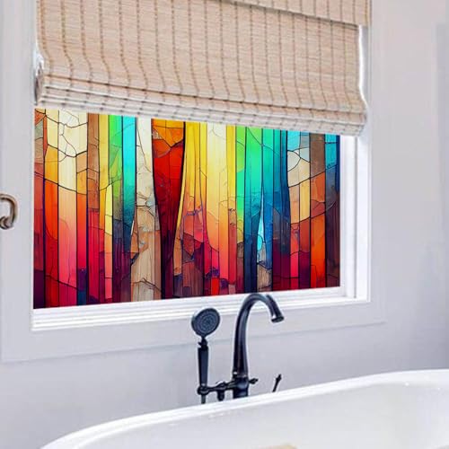 Fensterfolie Blickdicht 75x200cm Farbige Fensterfolie Sichtschutz von Aussen,Sichtschutzfolie Fenster Anti-Uv,Selbstklebend Statische Folie, Dekofolie für Wohnzimmer Küche Büro Fensterfolie Blickdicht 75x200cm Farbige Fensterfolie Sichtschutz von Aussen,Sichtschutzfolie Fenster Anti-Uv,Selbstklebend Statische Folie, Dekofolie für Wohnzimmer Küche Büro von LWLFC