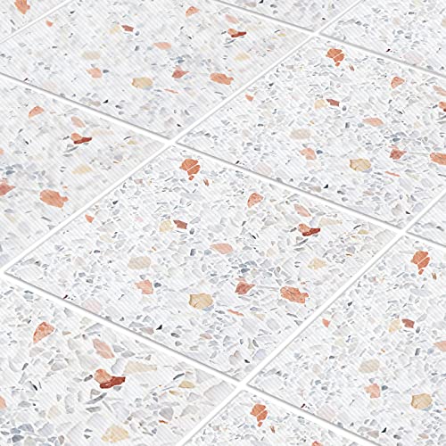 Fliesenaufkleber Bad 10x10 Terrazzo Klebefliesen Küchenrückwand Folie Selbstklebende Fliesen Fliesenaufkleber Küche Badezimmer Fliesenfolie Vinyl Selbstklebend Wasserdicht Fliesenaufkleber Bad 10x10 Terrazzo Klebefliesen Küchenrückwand Folie Selbstklebende Fliesen Fliesenaufkleber Küche Badezimmer Fliesenfolie Vinyl Selbstklebend Wasserdicht von LWLFC