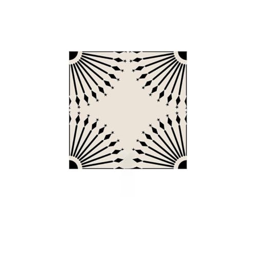 Fliesenaufkleber Bad 15x15 CM Schwarze Linien 3D Selbstklebende Deko Wandaufkleber Fliesensticker für Küche und Badzimmer Vinyl Selbstklebend Wasserdichtküchenrückwand Fliesenaufkleber Bad 15x15 CM Schwarze Linien 3D Selbstklebende Deko Wandaufkleber Fliesensticker für Küche und Badzimmer Vinyl Selbstklebend Wasserdichtküchenrückwand von LWLFC