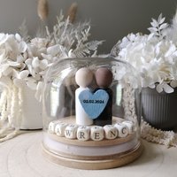 Valentinstag Jahrestag Mega Liebe Globus Mit 2 Namen - Wählen Sie Ihre Hauttöne & Kleidungsfarben von LWLL