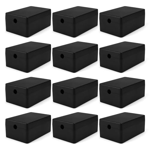 LWLWA Anschlussdose 12 Stück, Elektro Kasten Klein, Elektronik Gehäuse Plastik, Maximal Nutzbarer Drahtdurchmesser 6 mm, für Bauteile, Verkabelung (59.5 x 39.4 x 25.2 mm) von LWLWA