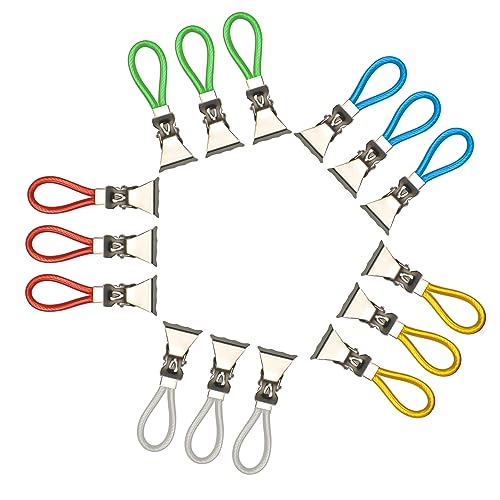 LWMLWM 15 Stück Handtuch klammer Handtuchhaken Bunt Ersatz-Ösen Haken Küche Geschirrtücher Haken Set Handtuch Haken Handtuchclips Handtuchhalter-Clips für Bad Kücher 5 Farben von LWMLWM