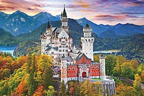 LWOHDKHK 5D DIY Diamant Painting Full Drill für Erwachsene und Kinder Schloss Neuschwanstein Diamant Malerei Home Dekoration Geburtstagsgeschenke von LWOHDKHK