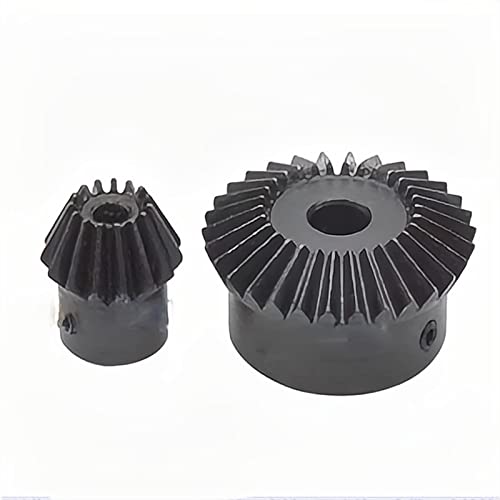 LWOMAN Gehrungsgetriebe 1 Paar 1: 2 Schräggetriebe 1.5 Modul 15 Zähne: 30 Zähnegetriebe, 90 Grad Bohrung 6 mm 8 mm 10 mm, DIY Teileausrüstung Ritzel mechanisch (Size : 15T Bore 8mm+30T Bore 8mm) von LWOMAN