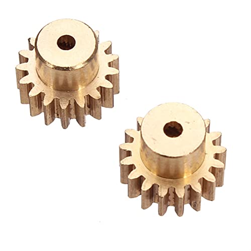 LWOMAN Gehrungsgetriebe 2pcs 17 Zähnemotor Zahnrad for A949 A959 A969 A979 390 RC -Auto, 2 mm Lochdurchmesser Motorrad Ritzel mechanisch von LWOMAN