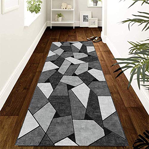 Geometrische Läufer Mit Langem Teppich, Moderner Schmaler Eingangsteppich Aus Polyester, Für Korridor/Balkon/Treppe, Können Angepasst Werden,0.5X2.5M von LWPCP