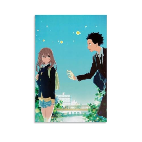 LWSCYMX Leinwandposter "A Silent Voice", klassisches Anime, wundervolles Anime, Wandkunst, dekoratives Gemälde, Schlafzimmer, 50 x 75 cm, ungerahmter Stil LWSCYMX Leinwandposter "A Silent Voice", klassisches Anime, wundervolles Anime, Wandkunst, dekoratives Gemälde, Schlafzimmer, 50 x 75 cm, ungerahmter Stil von LWSCYMX