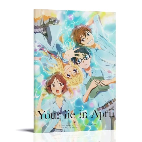 LWSCYMX Leinwandposter "Your Lie in April", klassisches Anime-Motiv, Wandkunst, dekoratives Gemälde, Poster, 40 x 60 cm, Rahmenstil LWSCYMX Leinwandposter "Your Lie in April", klassisches Anime-Motiv, Wandkunst, dekoratives Gemälde, Poster, 40 x 60 cm, Rahmenstil von LWSCYMX