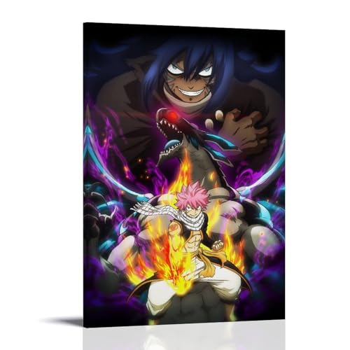 LWSCYMX Leinwandposter mit Feenschwanz, klassisches Anime, wundervolles Anime, Wandkunst, dekoratives Gemälde, Schlafzimmer, 40 x 60 cm, Rahmenstil LWSCYMX Leinwandposter mit Feenschwanz, klassisches Anime, wundervolles Anime, Wandkunst, dekoratives Gemälde, Schlafzimmer, 40 x 60 cm, Rahmenstil von LWSCYMX