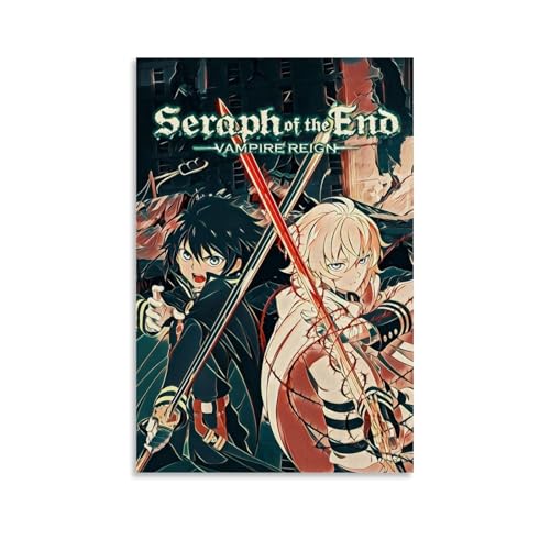 LWSCYMX Seraph Of The End Klassisches Anime-Leinwand-Poster, Wandkunst, dekoratives Gemälde, Poster, 60 x 90 cm, ungerahmter Stil LWSCYMX Seraph Of The End Klassisches Anime-Leinwand-Poster, Wandkunst, dekoratives Gemälde, Poster, 60 x 90 cm, ungerahmter Stil von LWSCYMX
