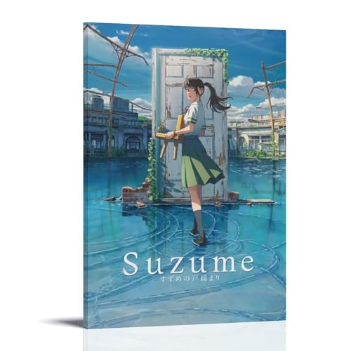 LWSCYMX Suzume Klassisches Anime-Leinwand-Poster, Wandkunst, dekoratives Gemälde, Schlafzimmer, 30 x 45 cm, Rahmenstil LWSCYMX Suzume Klassisches Anime-Leinwand-Poster, Wandkunst, dekoratives Gemälde, Schlafzimmer, 30 x 45 cm, Rahmenstil von LWSCYMX