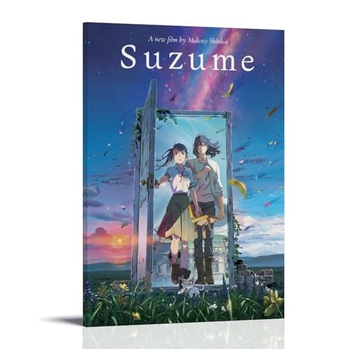 LWSCYMX Suzume Klassisches Anime-Leinwand-Poster, Wandkunst, dekoratives Gemälde, Schlafzimmer, 30 x 45 cm, Rahmenstil LWSCYMX Suzume Klassisches Anime-Leinwand-Poster, Wandkunst, dekoratives Gemälde, Schlafzimmer, 30 x 45 cm, Rahmenstil von LWSCYMX