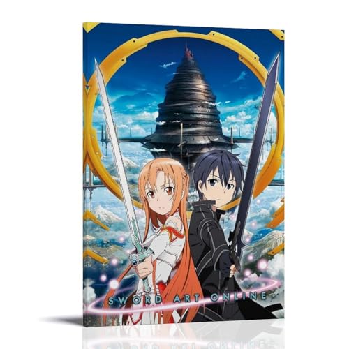 LWSCYMX Sword Art Online Klassisches Anime-Leinwand-Poster, Wandkunst, dekoratives Gemälde, Poster, 20 x 30 cm, Rahmenstil LWSCYMX Sword Art Online Klassisches Anime-Leinwand-Poster, Wandkunst, dekoratives Gemälde, Poster, 20 x 30 cm, Rahmenstil von LWSCYMX