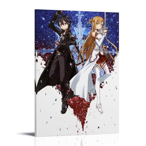 LWSCYMX Sword Art Online Klassisches Anime-Leinwand-Poster, Wandkunst, dekoratives Gemälde, Poster, 20 x 30 cm, Rahmenstil LWSCYMX Sword Art Online Klassisches Anime-Leinwand-Poster, Wandkunst, dekoratives Gemälde, Poster, 20 x 30 cm, Rahmenstil von LWSCYMX