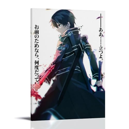 LWSCYMX Sword Art Online Klassisches Anime-Leinwand-Poster, Wandkunst, dekoratives Gemälde, Poster, 60 x 90 cm, Rahmenstil LWSCYMX Sword Art Online Klassisches Anime-Leinwand-Poster, Wandkunst, dekoratives Gemälde, Poster, 60 x 90 cm, Rahmenstil von LWSCYMX