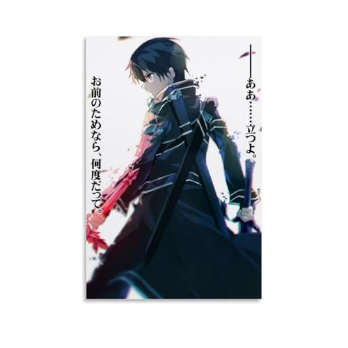 LWSCYMX Sword Art Online Klassisches Anime-Leinwand-Poster, Wandkunst, dekoratives Gemälde, Poster, 60 x 90 cm, ungerahmter Stil LWSCYMX Sword Art Online Klassisches Anime-Leinwand-Poster, Wandkunst, dekoratives Gemälde, Poster, 60 x 90 cm, ungerahmter Stil von LWSCYMX