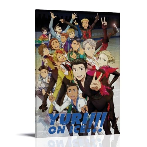 LWSCYMX Yuri on Ice Klassisches Anime-Leinwand-Poster, Wandkunst, dekoratives Gemälde, Poster, 50 x 75 cm, Rahmenstil LWSCYMX Yuri on Ice Klassisches Anime-Leinwand-Poster, Wandkunst, dekoratives Gemälde, Poster, 50 x 75 cm, Rahmenstil von LWSCYMX