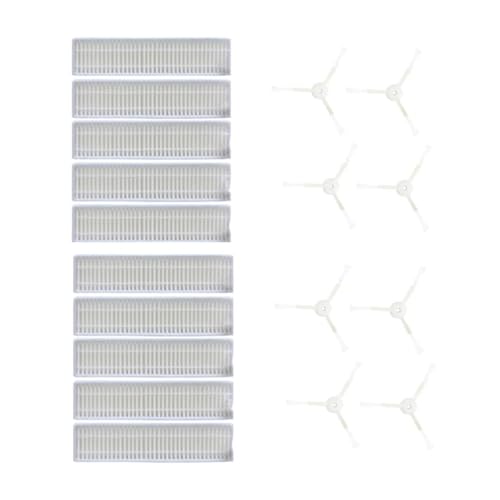 HEPA-Filter Seitenbürste for Tefal for Explorer for Rowenta for Serie 60 RG7447 RG7455 RG7447wh RG7455WH RR7455 7447 Roboterstaubsauger Lobenswert(Light green) von LWTBFHJR