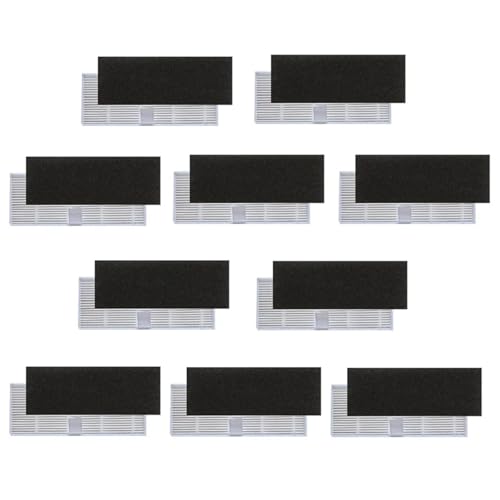 HEPA-Filter Wichtigsten Roller Pinsel Staub Tasche for IMILAB V1 Robotic Staubsauger Ersatzteile Zubehör Lobenswert(Light yellow) von LWTBFHJR