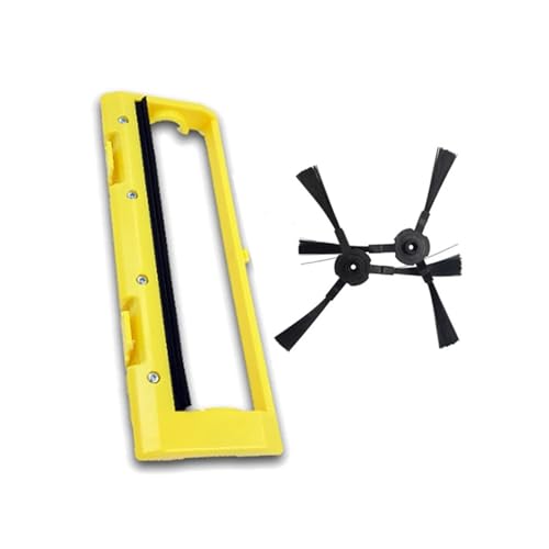 Hauptrollenbürste, mittlere Bürstenabdeckung, Seitenbürste for Amibot Spirit X430 Robotic-Staubsauger, Ersatzteile, Zubehör Lobenswert(Light Grey) von LWTBFHJR