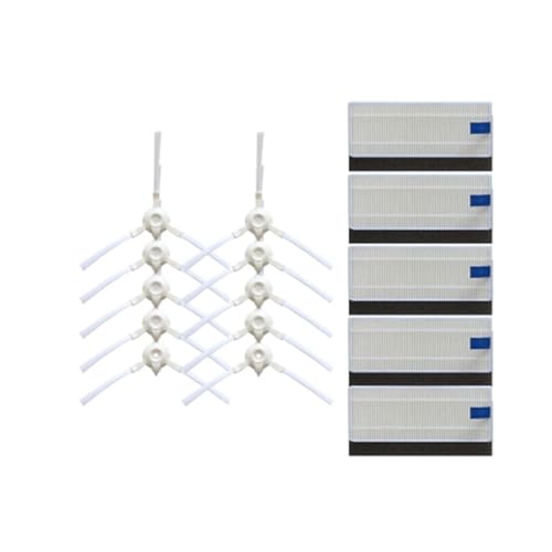 Roboter Hauptrolle Pinsel Seite Pinsel HEPA-Filter for Rowenta EXPLORER Serie 20 Robotic Staubsauger Ersatzteile Zubehör Lobenswert(Light green) von LWTBFHJR