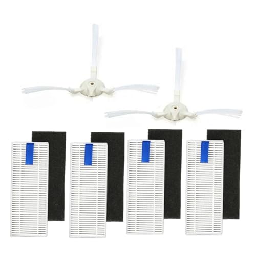 Roboter-Staubsauger HEPA-Filter Seitenbürste for Tefal RG6875 Robotic Staubsauger Ersatzteile Zubehör Lobenswert(Light Grey) von LWTBFHJR