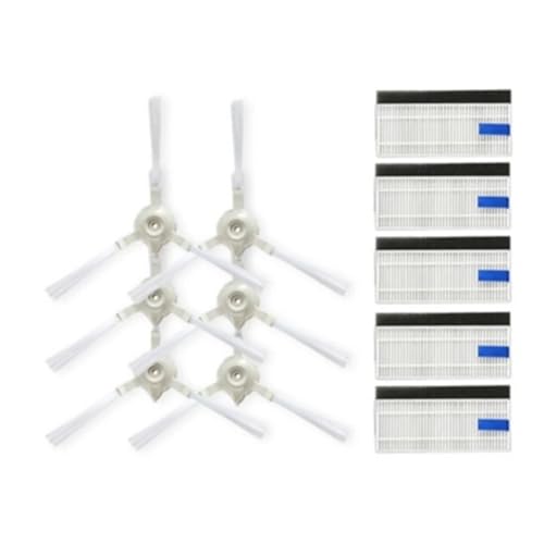 Wichtigsten Roller Pinsel Seite Pinsel HEPA-Filter Mopp Tücher for Rowenta RR8587WH RR8587 Robotic Staubsauger Ersatzteile Zubehör Lobenswert(Light yellow) von LWTBFHJR