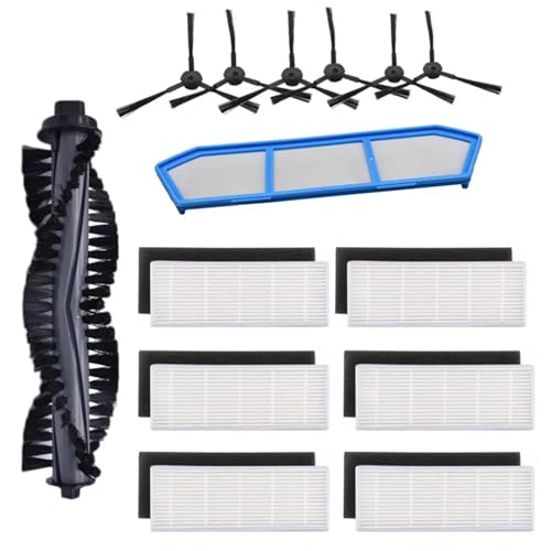 Zubehör-Kit for Ilife A4 A4S A40 Staubsaugerteile HEPA-Filter Primärfilter Seitenbürste Rollenbürstenabdeckung Mopp-Pad-Tuch Lobenswert(Kit-4) von LWTBFHJR