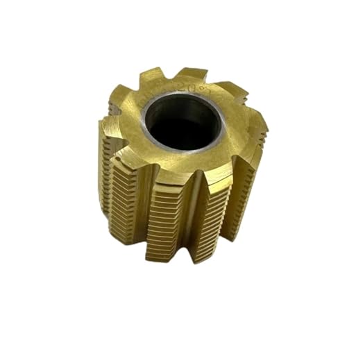 1 Stück HSS6542 Kleines Wälzfräser-Set, gelb verzinnt, Wälzfräser PA20 Grad, A Innenbohrung 13 mm(M0.8-32x20x13mm) von LWTZAORYI
