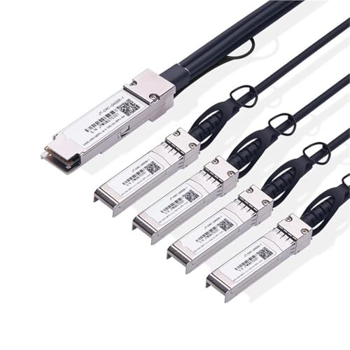 LWTZAORYI 1Pcs 100G QSFP28 zu 4xSFP28 DAC Kabel 0,5 M 1M 2M 3Meter 5M Passive Direct Attach Kupfer Twinax Kabel(1m AWG30) von LWTZAORYI