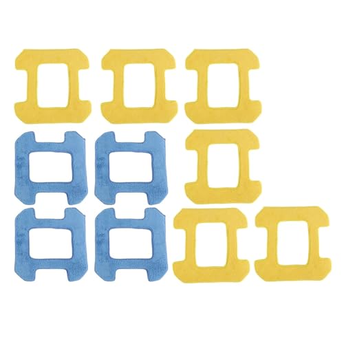 LWVQRERKH 10 Stück Wischmopp-Pads, Kompatibel Mit Hobot, 298 Fensterreinigungsroboter-Zubehör, Lappen Aus Mikrofasermaterial, Nassreinigung + Trockenreinigung von LWVQRERKH