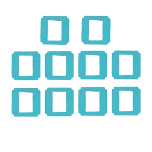 LWVQRERKH Fensterputzroboter Wischmopp Tuch Tücher Square Clean Wipes Purerobo W-S3 W-S8S W-S3S W-S9S Fensterreiniger Zubehör(Blue Mop 10 Pcs) von LWVQRERKH
