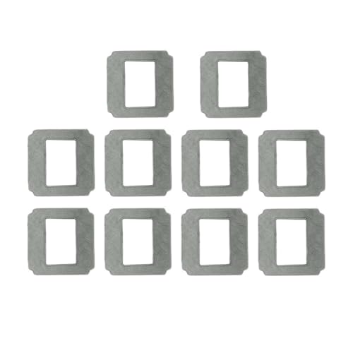 LWVQRERKH Fensterputzroboter Wischmopp Tuch Tücher Square Clean Wipes Purerobo W-S3 W-S8S W-S3S W-S9S Fensterreiniger Zubehör(Grey mop B 10 Pcs) von LWVQRERKH