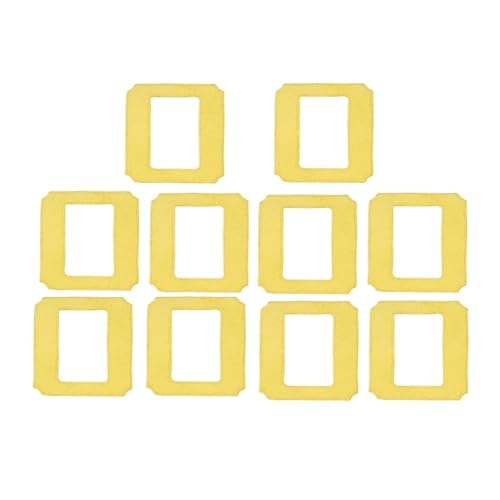 LWVQRERKH Fensterputzroboter Wischmopp Tuch Tücher Square Clean Wipes Purerobo W-S3 W-S8S W-S3S W-S9S Fensterreiniger Zubehör(Yellow mop A 10 Pcs) von LWVQRERKH