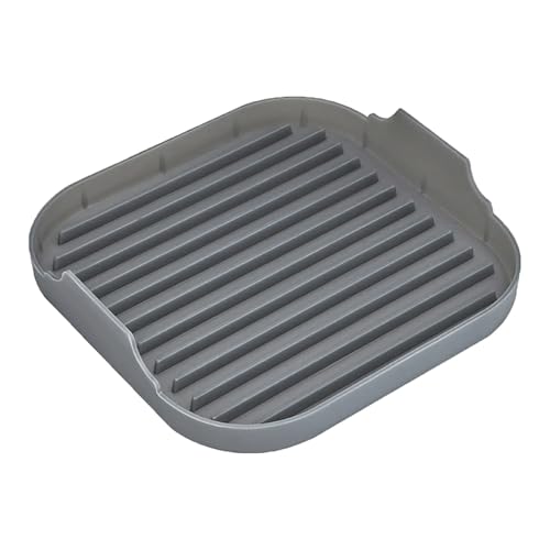 Mikrowellen-Speckständer, Speckgrill-Crisper-Tablett, Silikon-Backblech, Silikon-Speckkocherpfanne For Den Ofen(Gray 1pcs) von LWVQRERKH