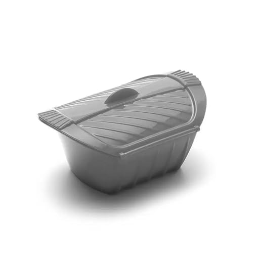Praktischer Silikon-Dampfgarer, Leicht Zu Reinigendes Dampfgestell, Umweltfreundliche Silikon-Dampfhülle, Mikrowellengeeigneter Lebensmittelkocher, Kochzubehör(Small - grey) von LWVQRERKH
