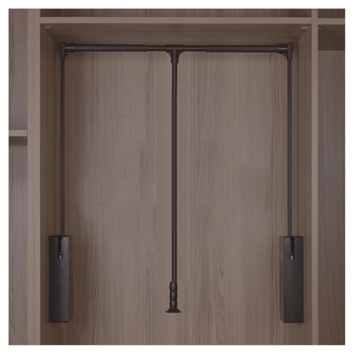 LWZQRVCT Herunterziehbare Kleiderstange Aus Chrom, Kleiderschrank-Hebeschiene Aus Aluminiumlegierung, Herunterziehbare Kleiderstange for Den Heimschrank(890-1200mm) von LWZQRVCT