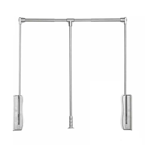LWZQRVCT Hochleistungs-Kleiderbügel Mit Zweiwege-Puffer, Kleiderbügel Mit Herunterziehbaren Stangen, Breit Verstellbarer Kleiderschranklift For Aufhängen Von Kleidung(Color2,700-930mm) von LWZQRVCT