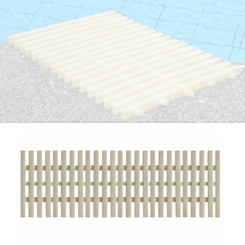 LWZQRVCT Überlaufgitter for Die Entwässerung Von Schwimmbädern, rutschfeste Gitterabdeckung Mit Schnittstelle, Gitterverbindungsgitter for Schwimmbäder, for Einfahrten(25x100cm-10 Pieces) von LWZQRVCT